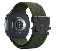 Astorgos Cinturino Intrecciato per Samsung Galaxy Watch 8 Cinturino 40mm 44mm/Galaxy Watch 8 Classic 46mm, Elastico Tessuto Nylon Sportivo Strap per Donna Uomo, Verde Militare
