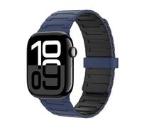 Astorgos Cinturino Magnetico Compatibile con Apple Watch Ultra 3/2/1 49mm,S11/S10 46mm,9/8/7 45mm,SE3/SE2/SE/6/5/4 44mm,3/2/1 42mm,Regolabile Cinturino in Silicone Morbido,Collegamento Magnetico,BS/N