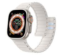 Astorgos Cinturino Magnetico Compatibile con Apple Watch Ultra 3/2/1 49mm,S11/S10 46mm,9/8/7 45mm,SE3/SE2/SE/6/5/4 44mm,3/2/1 42mm,Cinturino Sportivo Regolabile in Silicone Morbido,LdelleS