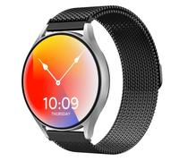Astorgos Cinturino Mesh Compatibile con Galaxy Watch 7 6 5 4 FE 40mm 44mm/6 4 Classic 43mm 47mm 42mm 46mm/5 Pro 45mm, Cinturino Regolabile in Acciaio Inossidabile per Uomo Donna, Nero