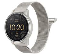 Astorgos Cinturino Metallo 20 mm Compatibile con Garmin vivoactive 6/5/3 | Acciaio Inossidabile a Maglia, Fibbia Magnetica, per Forerunner 570 42mm/55/245/645, Venu, Uomo Donna, Luce delle Stelle