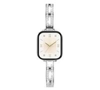 Astorgos Cinturino Sottile Compatibile con Apple Watch 42/44/45/46/49mm | Compatibile con Apple Watch S11/10/9/8/7/6/5/4/3/2/1 SE3/SE2/SE, Strass Scintillanti, Cinturino Elegante in Metallo, da Donna