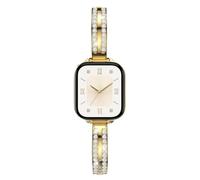 Astorgos Cinturino Sottile Compatibile con Apple Watch 42/44/45/46/49mm | Compatibile con Apple Watch S11/10/9/8/7/6/5/4/3/2/1 SE3/SE2/SE, Strass Scintillanti, Cinturino Elegante in Metallo, da Donna