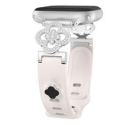 Astorgos Cinturino Sottile in Silicone Compatibile con Apple Watch 42/41/40/38 mm, Elegante Cinturino Sottile con Charms per Donna per iWatch Serie 11/10/9/8/7/6/5/4/3/2/1, SE 3/2/1