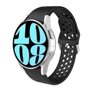 Astorgos Cinturino Sportivo Compatibile con Samsung Galaxy Watch 7 6 5 4 FE 40mm 44mm/6 4 Classic 43mm 47mm 42mm 46mm/5 Pro 45mm, Cinturino Traspirante in Silicone Morbido per Uomo Donna, Nero Carbone
