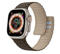 Astorgos Magnetico Cinturino Compatibile con Apple Watch Ultra 3/2/1 49mm,S11/S10 46mm,9/8/7 45mm,SE3/SE2/SE/6/5/4 44mm,3/2/1 42mm,Regolabile Sport Cinturini in Silicone Morbido,AMarr