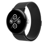 Astorgos Metal Mesh Loop Compatibile con Google Pixel Watch 3 41mm Band/2/Pixel Watch, Banda di Ricambio in Acciaio Inox con Chiusura Magnetica per Donne Uomini, Nero