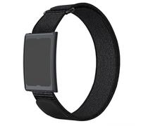 Astorgos Nylon Sport Band Compatibile con Amazfit Helio Strap, Fascia Bicipite Regolabile per Helio Fitness Tracker Fascia da Braccio di Ricambio Traspirante per la Corsa,Nero Fantasma senza Copertura