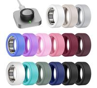 Astorgos Set da 15 Coprianelli in Silicone Compatibili con Oura Ring Gen 4/4 Ceramic/3, Accessori Protettivi Ultrasottili e Antigraffio Compatibili con Samsung Galaxy Ring/Ultrahuman Air/RingConn