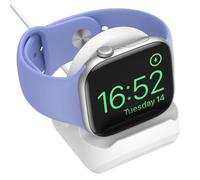 Astorgos Supporto per Caricatore Compatibile Apple Watch Ultra2/Ultra/SE2/Series 10/9/8/7/6/5/4/3/2/1,Supporto di Ricarica in Silicone per iWatch Series 49mm/46mm/45mm/44mm/42mm/41mm/40mm/38mm, Bianco