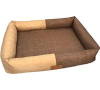 Astorpet | Letto per cani e gatti BICOL Letto per animali di grandi dimensioni medie e piccole, comodo e confortevole, lavabile (marrone, L)