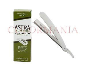 ASTRA 100 LAME DA BARBA PLATINUM PROFESSIONALE RASOIO MEZZA LAMA SUPREME BEAUTY