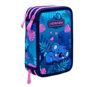 ASTRA BAG - Astuccio a 3 scomparti, con 3 scomparti e 3 ripiani, con accessori, Sweet Koala