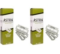Astra Lamette da Barba con Cerini Emostatici, 100 pezzi (Confezione da 2)