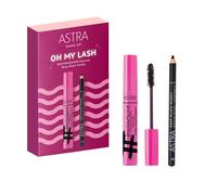 Astra Make-Up Set Trucco Oh My Lash Mascara Occhi Nero Instavolume Matita Occhi Nera Sfumabile Deep Black Smoky