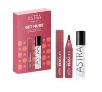 Astra Make-Up Set Trucco Get Nude Sleepover Pennarello Overlining Labbra 06 Overnight e My Gloss Light e Shine Lucidalabbra