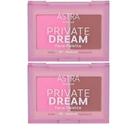 Astra Make-Up Private Dream Face Palette Blush + Bronzer Tonalità 01 R