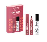 Astra Make-Up Set Trucco Get Nude Sleepover Pennarello Overlining Labbra 06 Overnight e My Gloss Light e Shine Lucidalabbra