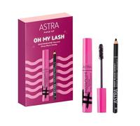 Astra Make-Up Set Trucco Oh My Lash Mascara Occhi Nero Instavolume Matita Occhi Nera Sfumabile Deep Black Smoky