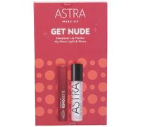 Astra Makeup Kit Regalo Get Nude Labbra Lip Marker + Lip Gloss 1 pz Se