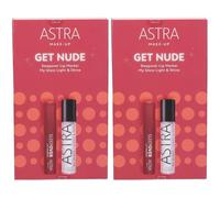Astra Makeup Kit Regalo Get Nude Labbra Lip Marker + Lip Gloss 2x1 St