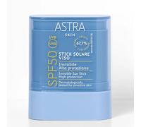 ASTRA Stick Solare Viso SPF50, Alta Protezione Invisibile, Dermatologicamente Testato per Pelle Sensibile, UVA/UVB