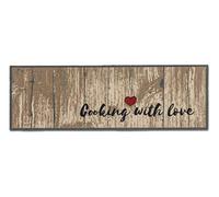Astra Tappeto antiscivolo - Miabella zerbino per interni - Corridoio cucina corridoio - Clean runner lavabile 50x150cm Cooking with love