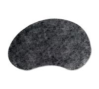 Astra Tappeto morbido e soffice - Pure & Soft - Rene grigio scuro 62x92cm - Tappeto da cucina lavabile per interni - Tappeto per porte resistenti - Tappeto