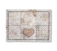 Astra tappeto soffice e morbido Pure & Soft - zerbino antipolvere per interni - zerbino resistente - patchwork 50 x 70 cm