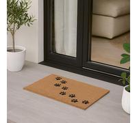 Astra Zerbino antiscivolo per esterni - Tappeto antipolvere resistente alle intemperie - Zerbino per ingresso - Zerbino antisporco Zampe 45x75 cm naturale