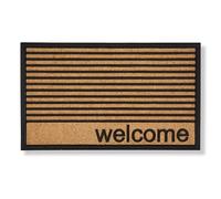 Astra Zerbino da esterno Border Graphic - tappetino antipolvere da esterno - tappetino d'ingresso in gomma e polipropilene - tappetino antiscivolo per porte 45 x 75 cm Welcome