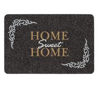 Astra Zerbino da interno 40x60 cm - tappetino antisdrucciolo grigio resistente - zerbino d'ingresso Flocky Colore: Home Clean-off mat