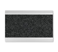 Astra Zerbino in alluminio resistente alle intemperie - bordo in alluminio 40x60cm borchie grigie - tappetino antisdrucciolo molto robusto - zerbino per esterni - tappetino per porte esterne