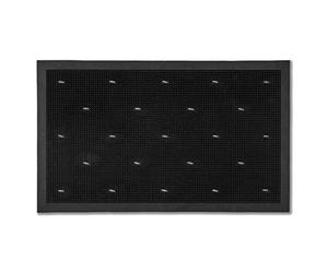 Astra Zerbino in gomma Tappetino antisporco resistente alle intemperie - tappetino in gomma antiscivolo Tappetino per porte da esterno - Border Pin zerbino 45x75 cm