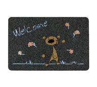 Astra Zerbino interno 40x60 cm - tappetino antisdrucciolo grigio resistente - zerbino d'ingresso Flocky Color: tappetino per la pulizia del cane