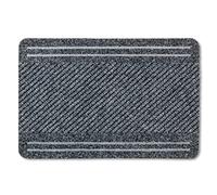 Astra Zerbino interno 40x60 cm - tappetino antisdrucciolo grigio resistente - zerbino d'ingresso Flocky Colore: Stripes Clean Off Mat