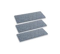 Astra Zerbino interno argento tappetino cattura sporco antiscivolo - zerbino 25x60 cm set di 3 idrorepellente - zerbino Rib Line resistente antistatico