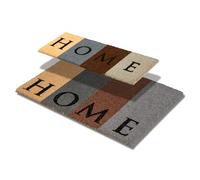 Astra Zerbino Interno Home - Tappetino Antisdrucciolo e Antibatterico in Cocco - Set per Porta in Formato 25x75 e 40x60 cm - Trappola Cattura Sporco 100% Cocco