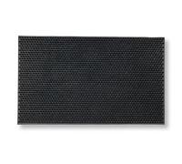 Astra Zerbino per esterni, antiscivolo, resistente alle intemperie, in gomma, per ingresso, resistente, 45 x 75 cm, nero