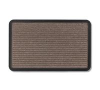 Astra Zerbino per esterni e interni - 40 x 60 cm Linee marroni - Zerbino antiscivolo - Tappeto cattura-sporco molto resistente - Zerbino per gradini esterni