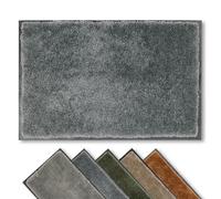 Astra Zerbino per interni antiscivolo, morbido, per corridoio, lavabile a mano, facile da pulire, colore: antracite, 40 x 60 cm