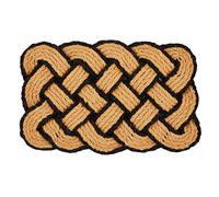 Astra Zerbino per interni - zerbino in cocco riciclabile - zerbino sostenibile 45x75 cm - zerbino cattura sporco di facile manutenzione nero naturale