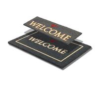 Astra Zerbino, tappetini antiscivolo antibatterici, porta, 25x75 e 40x60 cm, 100% cocco