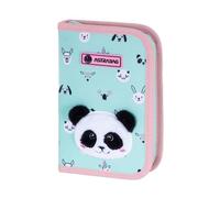 ASTRABAG 503023028 TEDDY PANDA Astuccio scuola, Green