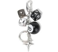 AstraGlam 8 Ball Dice Keychain Y2K Bag Charms - Accessori Estetici per Borse da Donna e Uomo - Simpatico Accessorio Retrò per Zaino e Borsa Portachiavi
