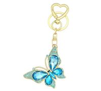 AstraGlam Portachiavi con Ciondolo Farfalla Strass, Portachiavi Estetico per Borse e Zaini per Donne, Ragazze, Borsa a Mano, Zaino