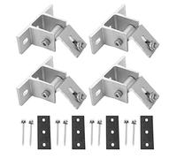 AstraLoom Solar Panel Mounting Bracket Foot Aluminum Alloy Oxidation Proof Rustproof Solar PV Front Support for Roof Mounted PV Systems 4 Set with Screws And Gaskets