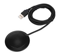 AstraLoom USB Omnidirectional Microphone Professional 360 Degree Metal Mesh Cover High Sensitivity Clear Sound Pickup Plug Play for Desktop Meetings Video Conferences Live Broadcasts