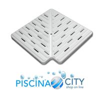 ASTRALPOOL 22384 PLACCA ANGOLO GRIGLIA SFIORO LARGHEZZA 24,5 SPESSORE 3,5 CM