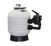Astralpool Millenium - Filtro da piscina, con uscita laterale, raccordo a T, 9.000 l/h, ø 480 mm, uscite da 1 1/2" (3,81 cm)